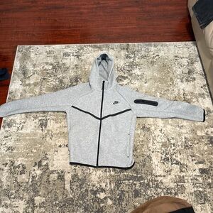 Nike Tech Gray Zip-Up Hoodie